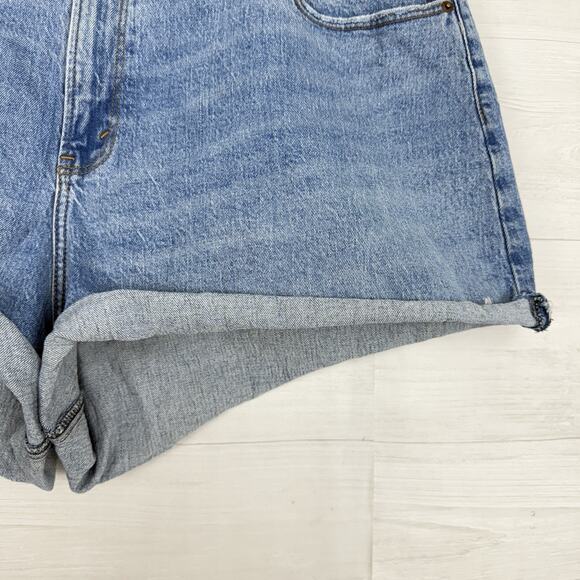 Abercrombie & Fitch The Dad Short Size 35 / 20 High Rise Curve Love Medium Wash - Picture 5 of 16